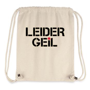 Leider Geil - Stanley/Stella recycelter Gym Bag - Naturweiß - Vorne