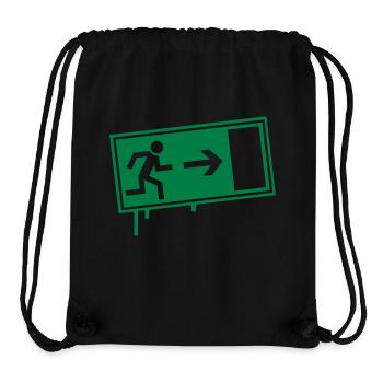 exit_2_f1 - Stanley/Stella recycelter Gym Bag - Schwarz - Vorne