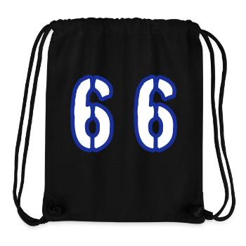 66 Number Symbol - Stanley/Stella Recycled Gym Bag - black - Front