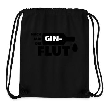 Nach mir die Gin Flut - Stanley/Stella recycelter Gym Bag - Schwarz - Vorne