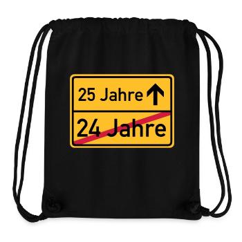 ortsschild_25__jahre__f3 - Stanley/Stella recycelter Gym Bag - Schwarz - Vorne