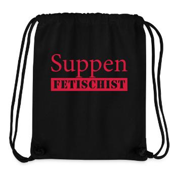 Suppen Fetischist - Stanley/Stella recycelter Gym Bag - Schwarz - Vorne