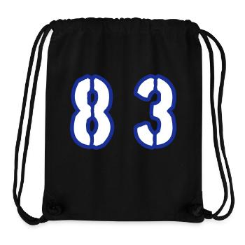 83 Number Symbol - Stanley/Stella Recycled Gym Bag - black - Front