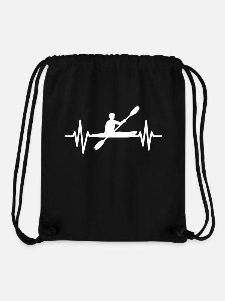Kajak Herzschlag - Stanley/Stella recycelter Gym Bag - Schwarz