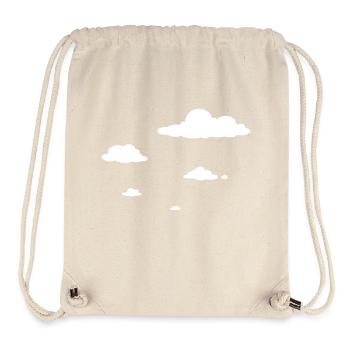 Wolken - Stanley/Stella recycelter Gym Bag - Naturweiß - Vorne
