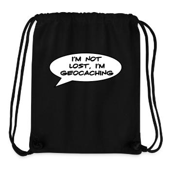 Geocaching - Stanley/Stella recycelter Gym Bag - Schwarz - Vorne