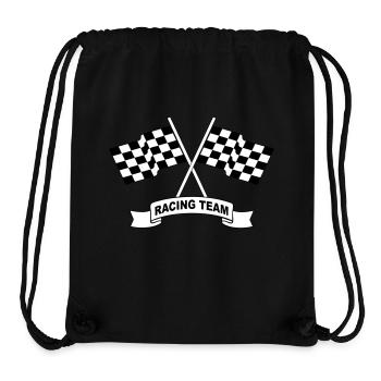 racing team flags - Sac à cordon recyclé Stanley/Stella - noir - Devant