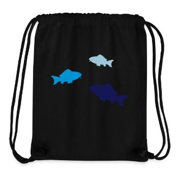fische02 - Stanley/Stella recycelter Gym Bag - Schwarz - Vorne