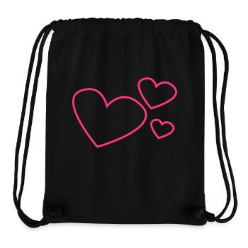 herzen - Stanley/Stella recycelter Gym Bag - Schwarz - Vorne