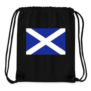 scotland flag - Stanley/Stella Recycled Gym Bag - black - Front