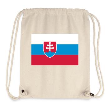 slovakia flag - Stanley/Stella recycelter Gym Bag - Naturweiß - Vorne