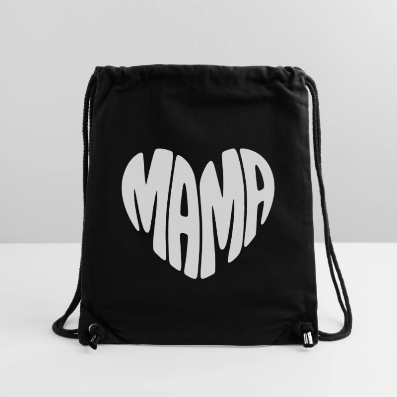Mama Herz Form Mutter Herzform Muttertag Geschenk Stanley/Stella recycelter Gym Bag