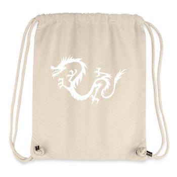 Chinesischer Drache - Stanley/Stella recycelter Gym Bag - Naturweiß - Vorne