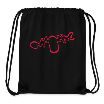 elch - Stanley/Stella recycelter Gym Bag - Schwarz - Vorne