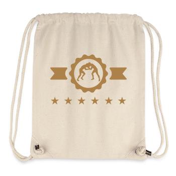 Lutte Lutteur Sport Sportif Athlète - Sac à cordon recyclé Stanley/Stella - blanc naturel - Devant