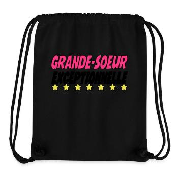 AUSSERGEWÖHNLICHE GROSSE SCHWESTER - Stanley/Stella recycelter Gym Bag - Schwarz - Vorne