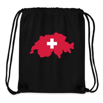 carte_suisse3 - Stanley/Stella Recycled Gym Bag - black - Front