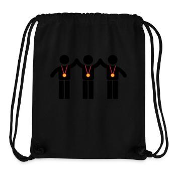 Gewinner Team - Stanley/Stella recycelter Gym Bag - Schwarz - Vorne