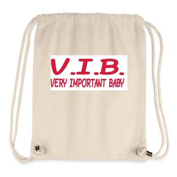 Wichtiges Baby - Stanley/Stella recycelter Gym Bag - Naturweiß - Vorne