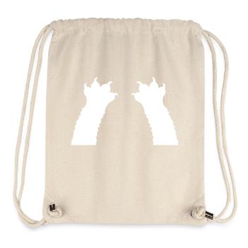 Katzen Klauen Pfoten Tatzen Krallen Silhouette - Stanley/Stella recycelter Gym Bag - Naturweiß - Vorne