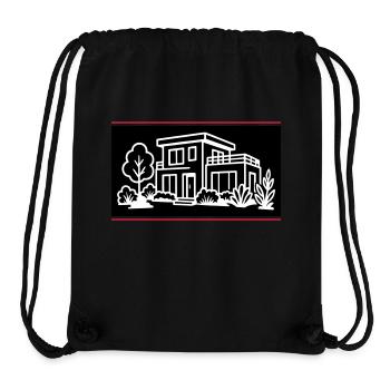 Haus Villa Immobilie - Stanley/Stella recycelter Gym Bag - Schwarz - Vorne