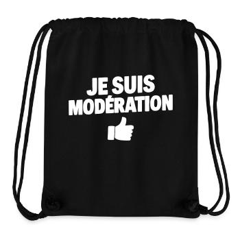 Promis Ce Soir J’Arrête Boire Je suis modération - Sac à cordon recyclé Stanley/Stella - noir - Devant
