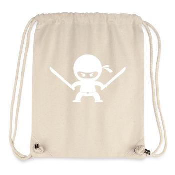 ninja - Stanley/Stella recycelter Gym Bag - Naturweiß - Vorne