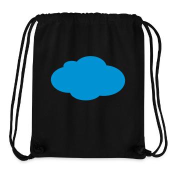 Wolke - Stanley/Stella recycelter Gym Bag - Schwarz - Vorne
