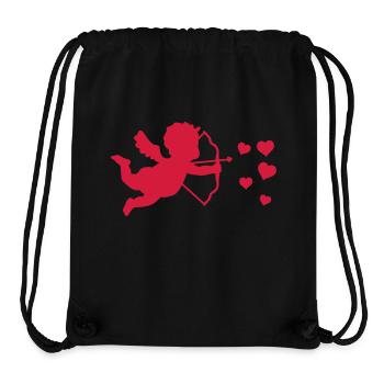 amor_herzen___f1 - Sac à cordon recyclé Stanley/Stella - noir - Devant