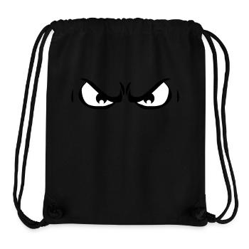 2 evil dangerous angry eyes - Stanley/Stella Recycled Gym Bag - black - Front