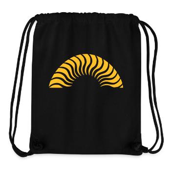 Halbkreis Sonne Sonnenuntergang - Stanley/Stella recycelter Gym Bag - Schwarz - Vorne