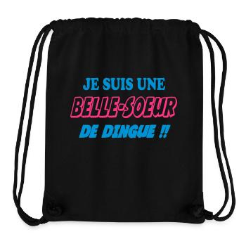 ICH BIN EINE VERRÜCKTE SCHWÄGERIN!! - Stanley/Stella recycelter Gym Bag - Schwarz - Vorne