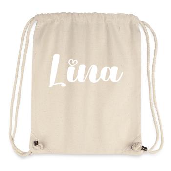 Nom de Lina - Sac à cordon recyclé Stanley/Stella - blanc naturel - Devant