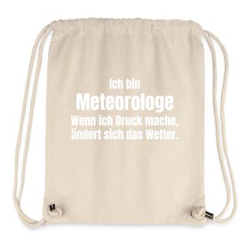 Meteorologe macht Druck - Stanley/Stella recycelter Gym Bag - Naturweiß - Vorne