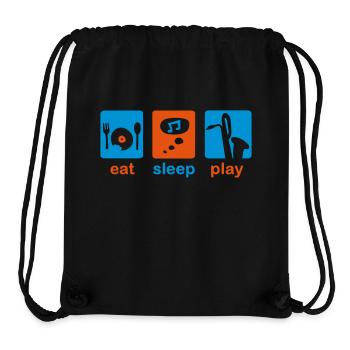 baritone saxophone - Stanley/Stella Recycled Gym Bag - black - Front