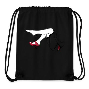 Frau Beine_d1 - Stanley/Stella recycelter Gym Bag - Schwarz - Vorne