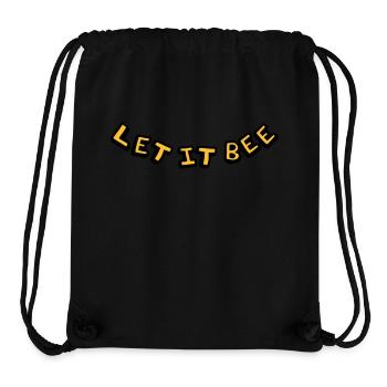 Let It Bee Imker Logo - Stanley/Stella recycelter Gym Bag - Schwarz - Vorne