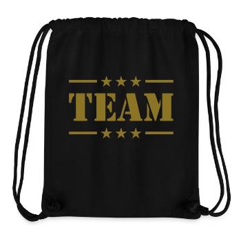 Team - Sac à cordon recyclé Stanley/Stella - noir - Devant