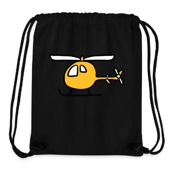 Comic Cartoon Kinder Heli Niedlich - Stanley/Stella recycelter Gym Bag - Schwarz - Vorne