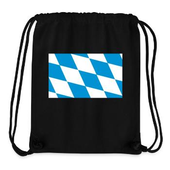Bayern Flagge Blau Weiß - Stanley/Stella Recycled Gym Bag - black - Front