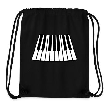 Piano Keys Instrument Playing Classical Music - Stanley/Stella Recycled Gym Bag - black - Front