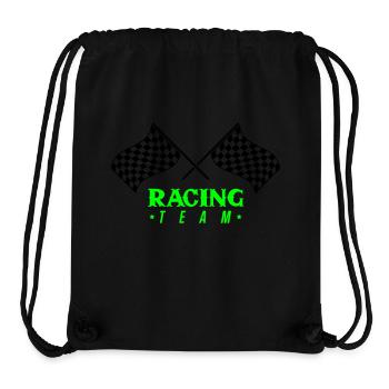 Équipe Racing Flag - Sac à cordon recyclé Stanley/Stella - noir - Devant