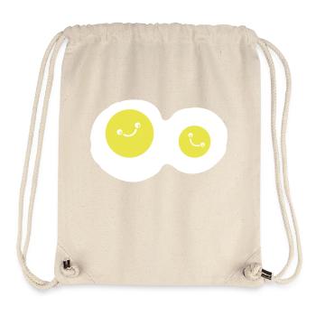 spiegeleier smile - Stanley/Stella recycelter Gym Bag - Naturweiß - Vorne