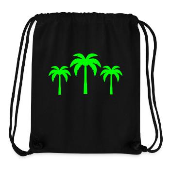 palmen - Stanley/Stella recycelter Gym Bag - Schwarz - Vorne