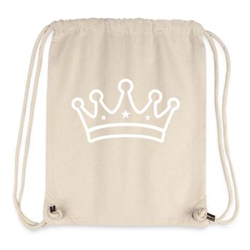 Krone Kontur Outline - Stanley/Stella recycelter Gym Bag - Naturweiß - Vorne