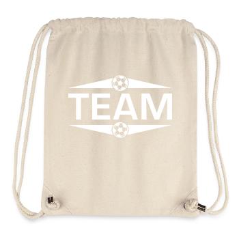 Équipe de football - Sac à cordon recyclé Stanley/Stella - blanc naturel - Devant