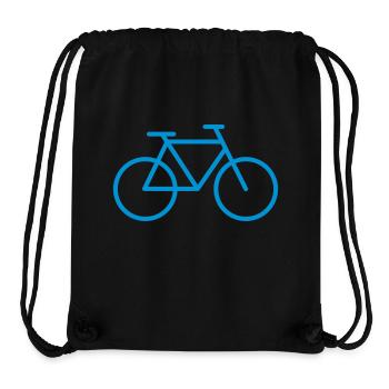 bicyclette - Sac à cordon recyclé Stanley/Stella - noir - Devant