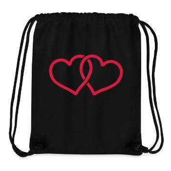 heart - Stanley/Stella recycelter Gym Bag - Schwarz - Vorne