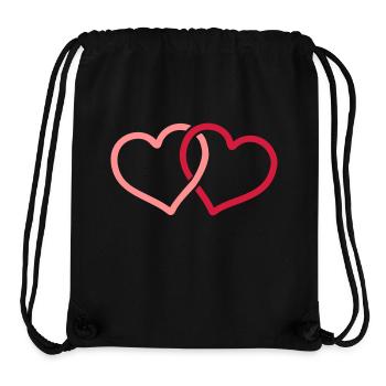 heart - Stanley/Stella recycelter Gym Bag - Schwarz - Vorne