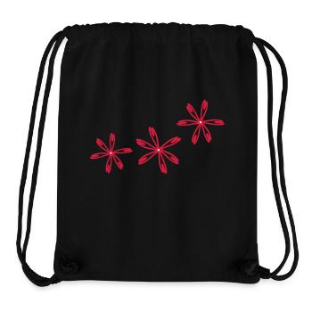 Rote Blume Kosmos - Stanley/Stella recycelter Gym Bag - Schwarz - Vorne